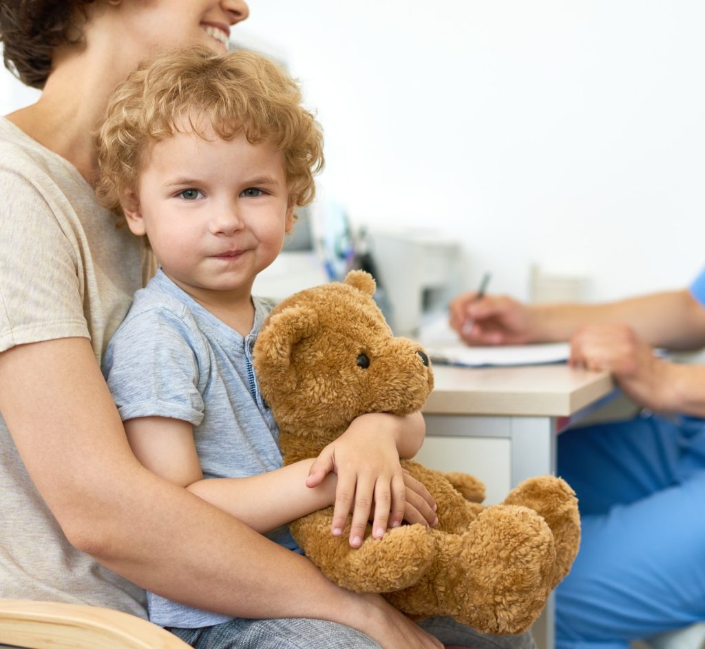 Cute Little Kid Visiting Doctor