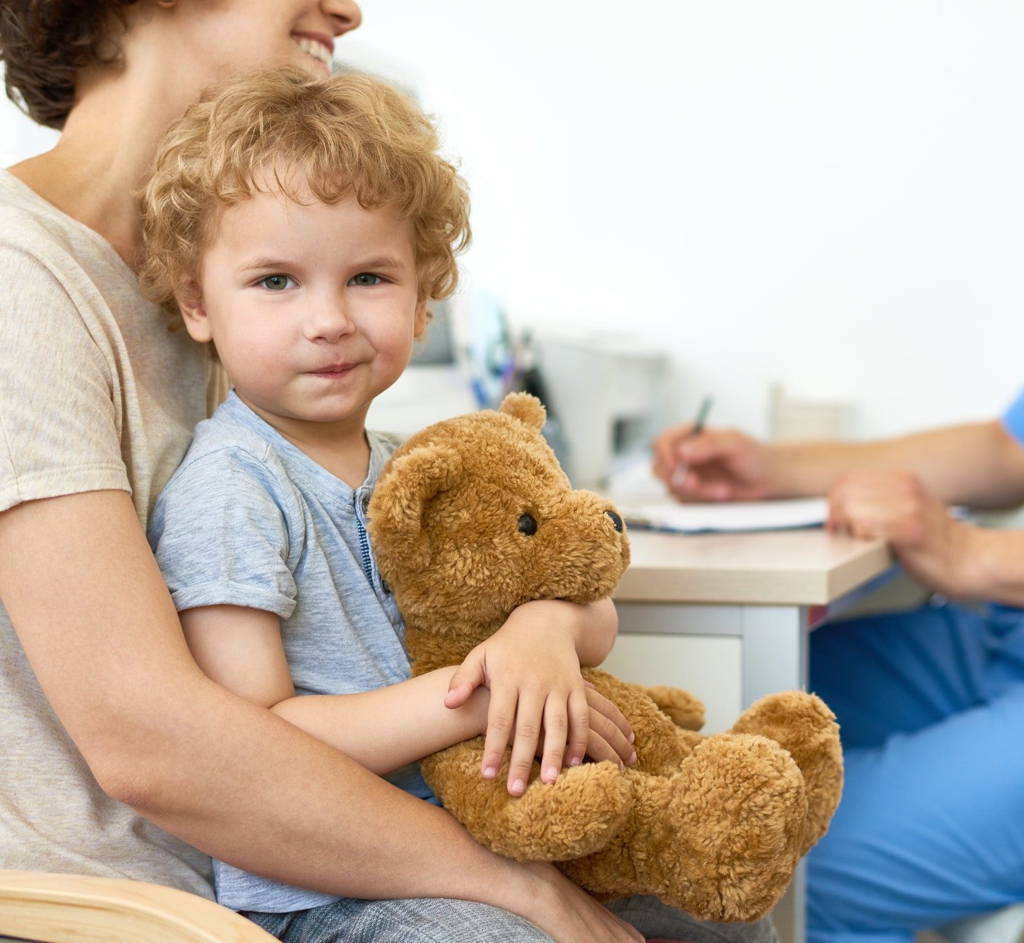 Cute Little Kid Visiting Doctor